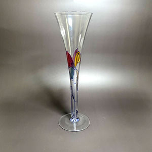 Milano Abstract Vintage Champagne Flute